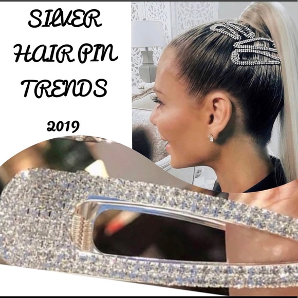 🔻PRICE TO SELL🔻FINAL🔻JUST IN-RHINESTONES SILVER - Picture 2 of 6